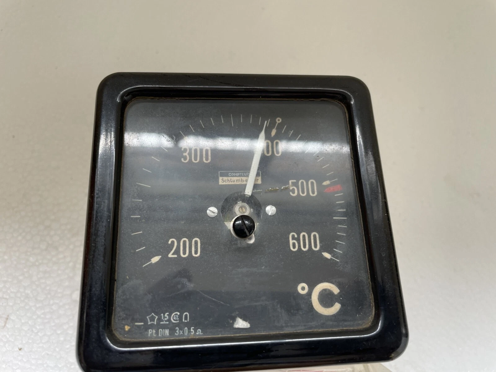 Temp Indicator Schlumber Temperature Indicator 200 A 600 Degree